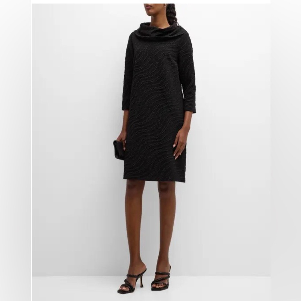 NWT Caroline Rose Opera Knit Cowl Neck Dress